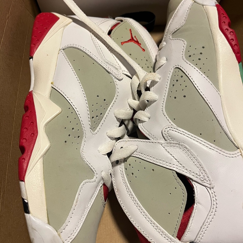 Jordan Retro Sneakers - White, Red, and Gray